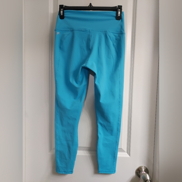 Fabletics Blue Seamless 7/8 Leggings High-Waisted - Picture 10 of 10